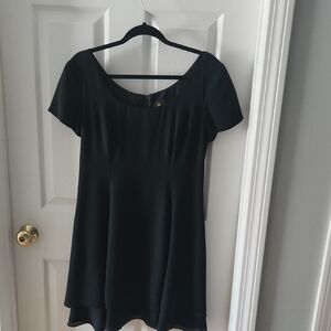 Elegant Black Asymmetrical Dress
